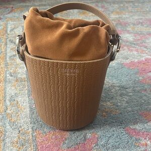 Meli Melo Brown Woven Santina Mini Bag NWOT
